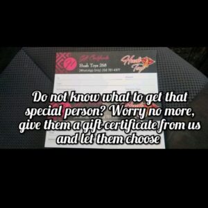 Gift Certificate Card